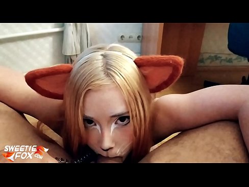 ❤️ Kitsune yutmak çük ve boşalmak içinde ona ağız ❤❌ Anal video bizde ﹏
